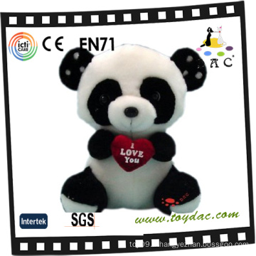 Plush Valentine Panda Toy